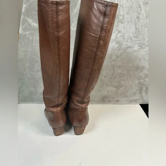 Frye missy tall leather wedge heel boots - Picture 6 of 16